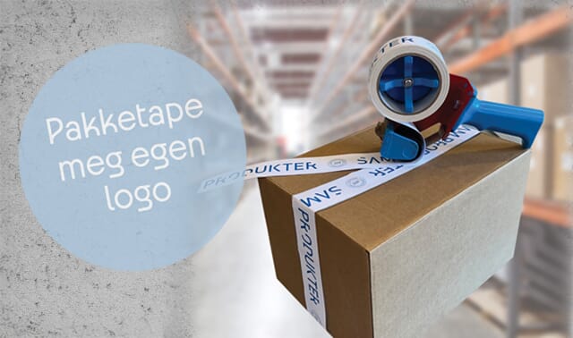Pakketape med trykk
