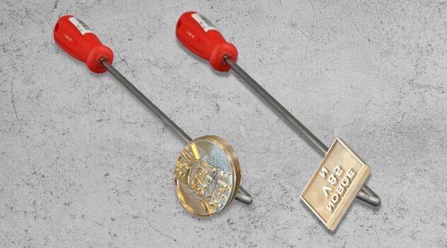 Stempel for merking av kjøttslakt