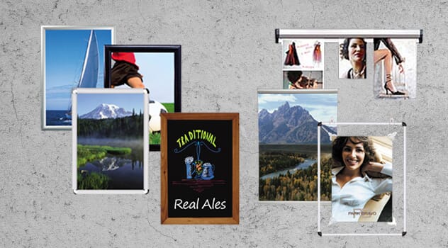 Plakatrammer og opphengslister NY