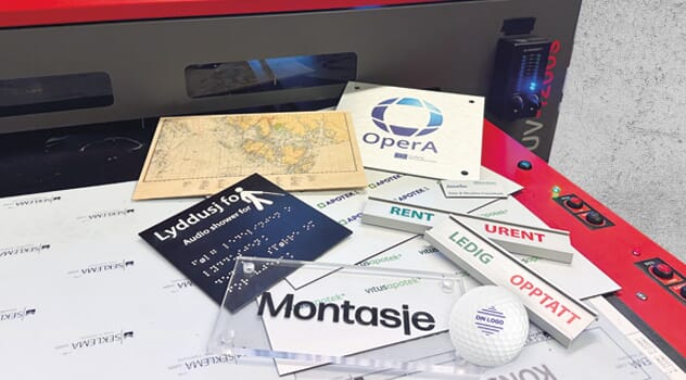 UV print på alle typer gjenstander. Store og små opplag