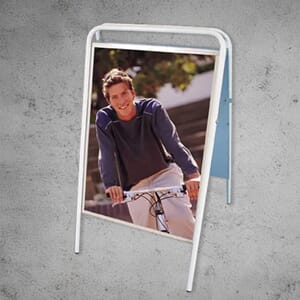 ExpoSign gatebukk u/logoplate 50x70cm