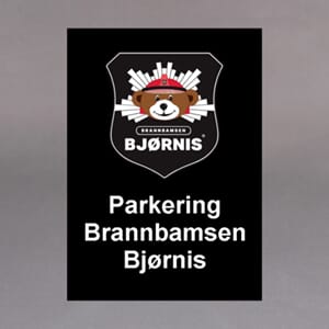 Plastskilt foliert 30x42cm