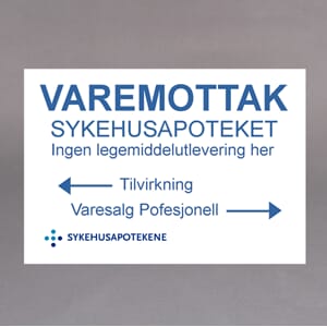 Plastskilt foliert 42x60cm