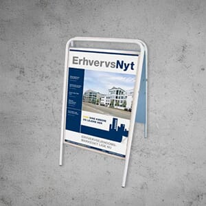 Hvit gatebukk u/logoplate A3 Hvit