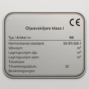 Skilt anodisert aluminium
