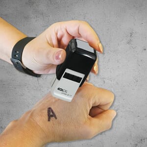 Colop kvadratisk stempel for inngangsmerking