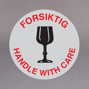 Etiketter runde på rull