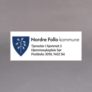 Etiketter rektangulære på rull