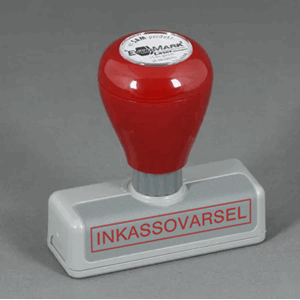 Evermark INKASSO stempel