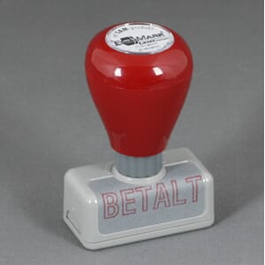 Evermark BETALT stempel