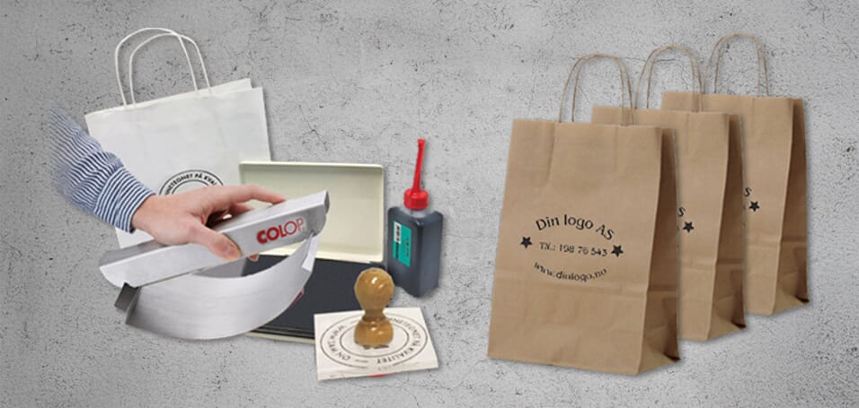 Store stempler for papirposer