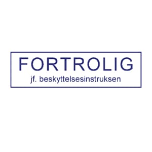 Sikkerhetsgraderingstempel FORTROLIG - SG-12