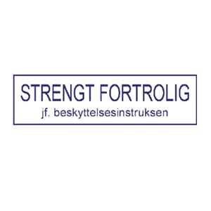 Sikkerhetsgraderingstempel FORTROLIG - SG-15