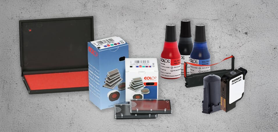 Stempelputer farge og blekkpatroner