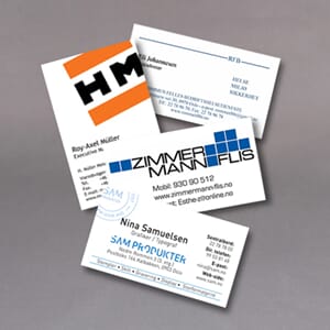 Visittkort Dobbeltsidig
