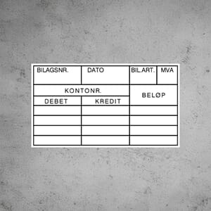 Evermark KONTERING  rubrikkstempel