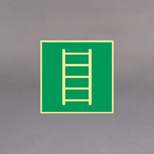 Plastskilt etterlysende utg. skilt Stige 20x20cm