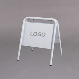 Visningsbukker for eiendomsmeglere 33x45mm Hvit