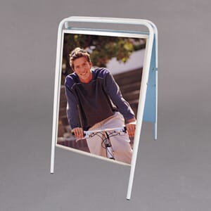 Hvit gatebukk u/logoplate A3 Hvit