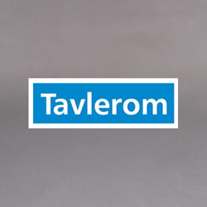 Plastskilt med info Tavlerom 30x10cm