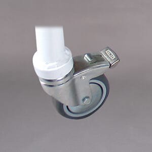 Hjul til gatebukk. 2 stk.