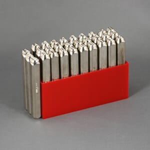 Alfabet Stålstempelsett