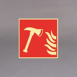 Plastskilt Brannøks Brannøks