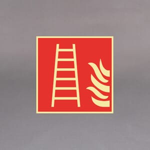 Plastskilt Brannøks Brannstige