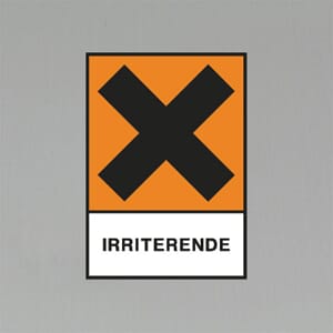 Advarselsetikett Irriterende 10.5x7,5cm