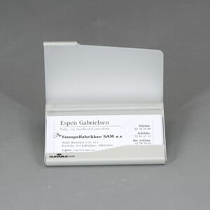 Visittkortholder aluminium Aluminium utførelse