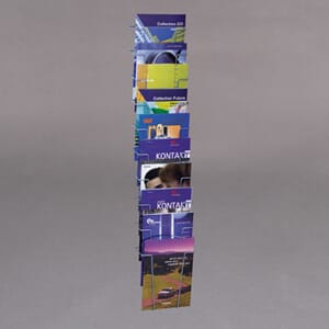 Brosjyrestativ vegg118x23x11cm