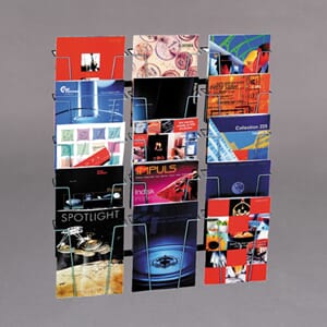 Brosjyrestativ vegg 80x45x11cm