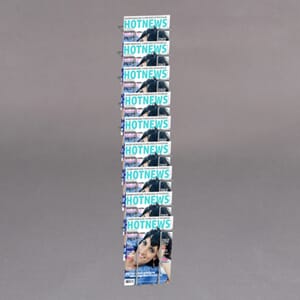 Brosjyrestativ  i lakkert stål 9xA5 For vegg