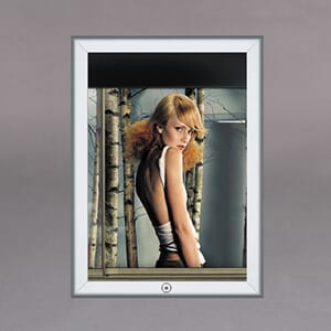 Alu snap ramme 32mm Sølv. Med Lås