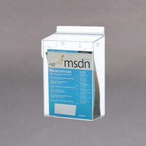 Akryl brosjyreholder boks A6