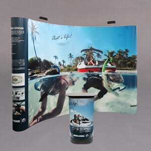 Messevegg pop-up wall 3x3