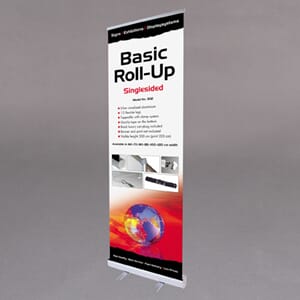 Basic roll up m/banner og bag