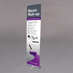 Basic roll up m/banner og bag