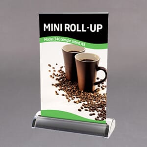 Mini roll up enkeltsidig A3