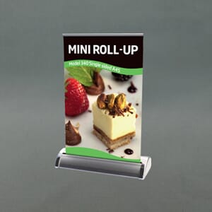 Mini roll up enkeltsidig A4