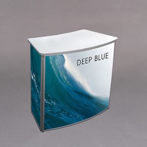 Demodisk m/hylle hvit topplate