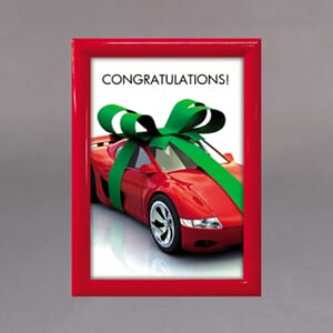 Alu snap ramme 25mm Rød. Flere størrelser