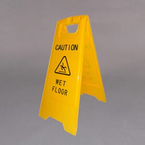 Advarselskilt plast Wet floor