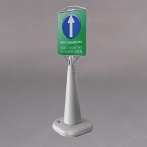 Informasjonsbukk plast m/skilt