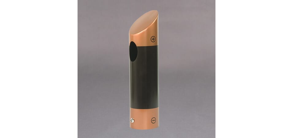 Dispenser for brukte batterier