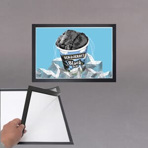 Plastlomme A4 m/magnetlukking