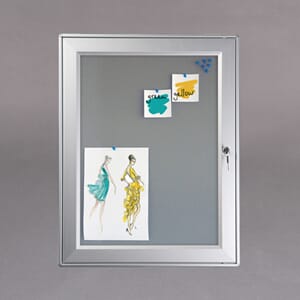 Infoskap m/filtbakplate og lås