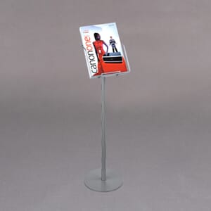 Brosjyrestativ A4 Sølv