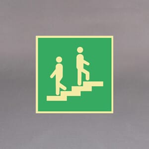 Plastskilt etterlysende utg. skilt Trapp 20x20cm
