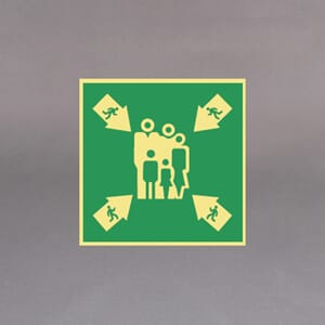 Plastskilt etterlysende skilt Møteplass20x20cm